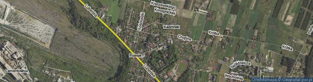 Zdjęcie satelitarne Komunalna ul.